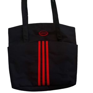 VINTAGE BLACK ADIDAS SHOULDER TOTE BAG